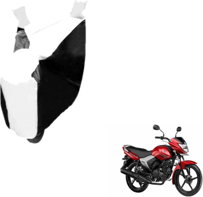Auto Hub Two Wheeler Cover for Yamaha(Saluto, Black, White)