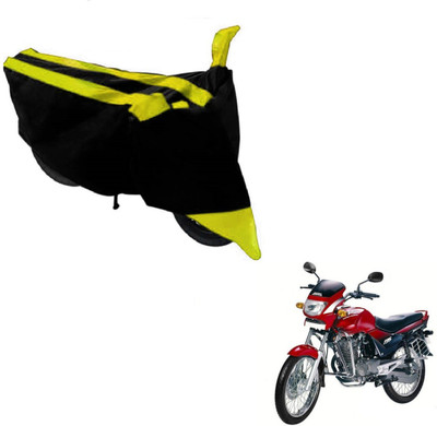 MOCKHE Two Wheeler Cover for Hero(Ambition, Black, Yellow)