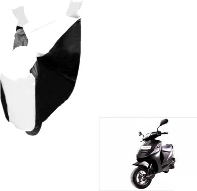 MOCKHE Two Wheeler Cover for Mahindra(Kine, Black, White)
