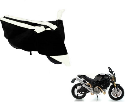 Flipkart SmartBuy Two Wheeler Cover for Ducati(Monster 82, Black, White)