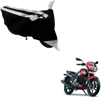 AUTYLE Two Wheeler Cover for TVS(Flame SR125, Black, Silver)