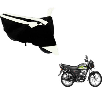Amanzo Two Wheeler Cover for Honda(CD 110 Dream, Black, White)