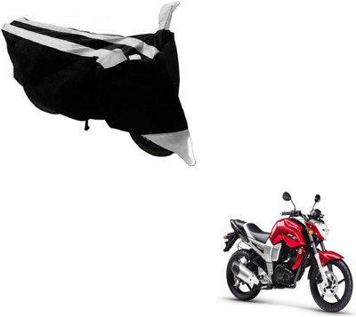 NIKS Two Wheeler Cover for Yamaha(FZ, Black, Silver)