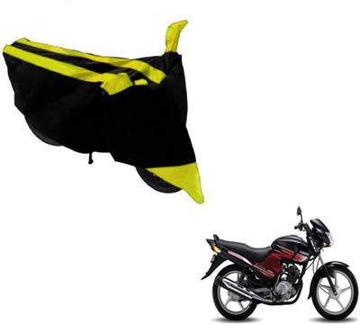 MOCKHE Two Wheeler Cover for Yamaha(YBR 125, Black, Yellow)