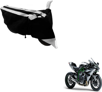Flipkart SmartBuy Two Wheeler Cover for Kawasaki(Ninja 1000, Black, Silver)