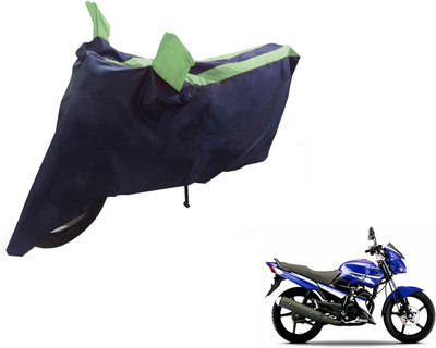 Auto Hub Two Wheeler Cover for Yamaha(Gladiator, Black, Green)