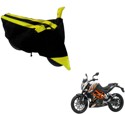 MOCKHE Two Wheeler Cover for KTM(Duke 390, Black, Yellow)
