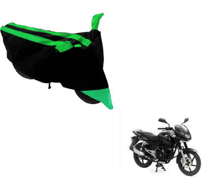 MOCKHE Two Wheeler Cover for Bajaj(Pulsar 150, Black, Green)