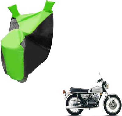 Auto Hub Two Wheeler Cover for Yamaha(RD 350, Black, Green)