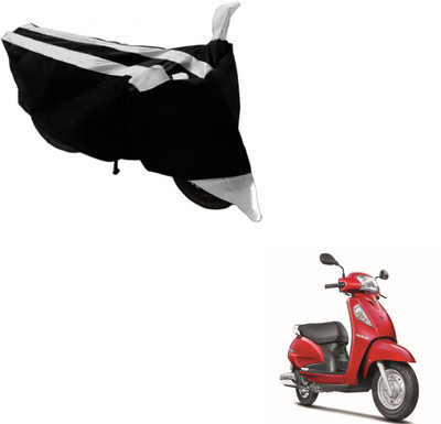 MOCKHE Two Wheeler Cover for Suzuki(Access SE, Black, Silver)