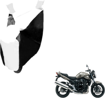 MOCKHE Two Wheeler Cover for Suzuki(Bandit, Black, White)