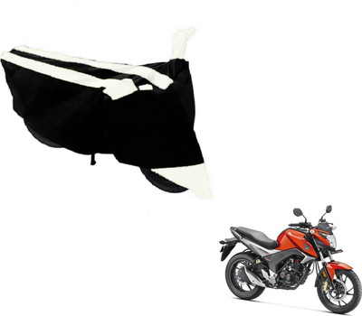 Amanzo Two Wheeler Cover for Honda(CB Hornet 160, Black, White)
