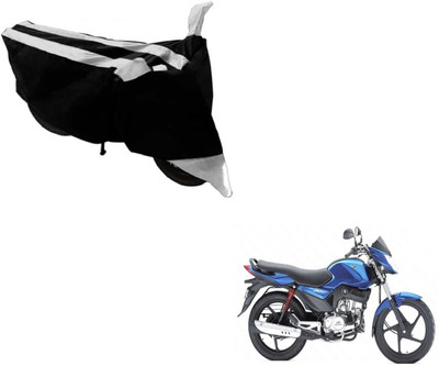 MOCKHE Two Wheeler Cover for Mahindra(Stallio, Black, Silver)