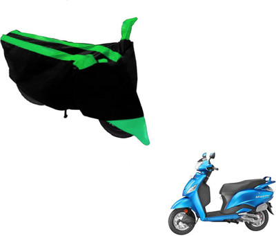 MOCKHE Two Wheeler Cover for Hero(Maestro, Black, Green)