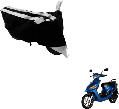 MOCKHE Two Wheeler Cover for Universal For Bike(Yo Electron, Black, Silver)