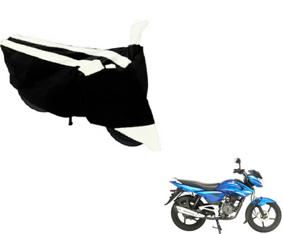 NIKS Two Wheeler Cover for Bajaj(Black, White)
