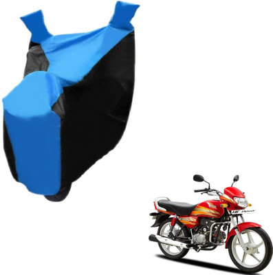 NIKS Two Wheeler Cover for Hero(HF Deluxe, Black, Blue)