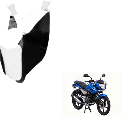 Auto Hub Two Wheeler Cover for Bajaj(XCD 125cc, Black, White)