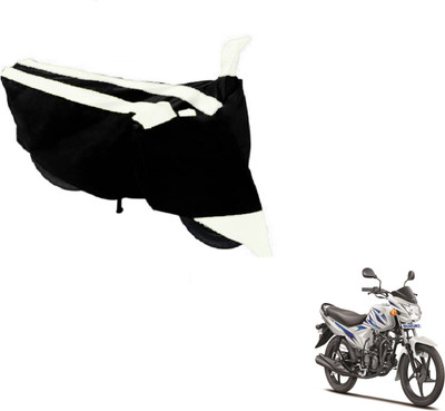 Amanzo Two Wheeler Cover for Suzuki(Hayate, Black, White)