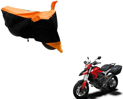 MOCKHE Two Wheeler Cover for Ducati(Hyperstrada, Black, Orange)