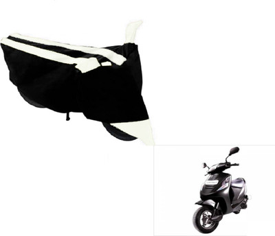 MOCKHE Two Wheeler Cover for Mahindra(Kine, Black, White)