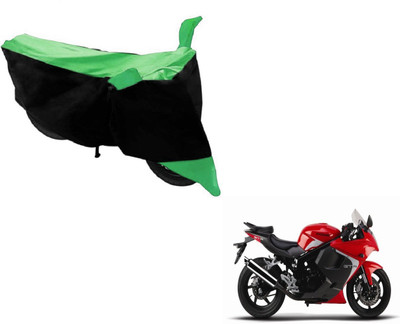 Amanzo Two Wheeler Cover for Hyosung(GT250R, Black, Green)