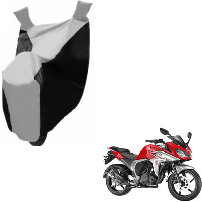 NIKS Two Wheeler Cover for Yamaha(Fazer, Black, Silver)