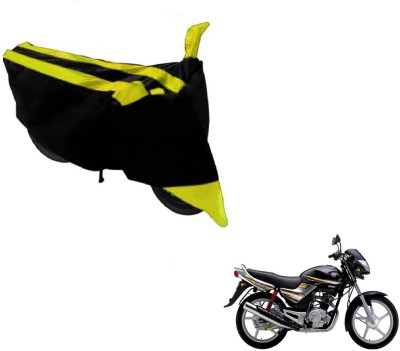 MOCKHE Two Wheeler Cover for Yamaha(Libero, Black, Yellow)