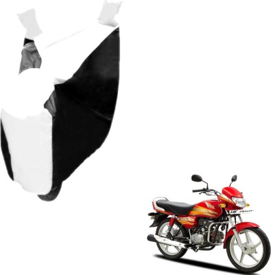 Auto Hub Two Wheeler Cover for Hero(HF Deluxe, Black, White)