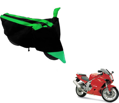 MOCKHE Two Wheeler Cover for Hyosung(GT650R, Black, Green)