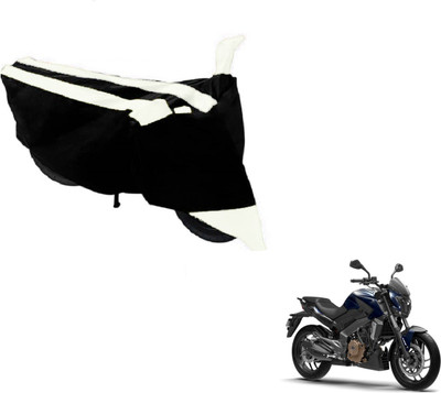 Amanzo Two Wheeler Cover for Bajaj(Dominar, Black, White)