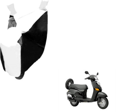NIKS Two Wheeler Cover for Honda(Black, White)