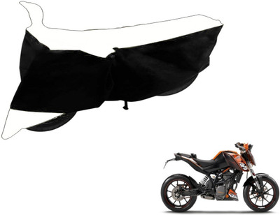 Flipkart SmartBuy Two Wheeler Cover for KTM(Duke 200, Black, White)