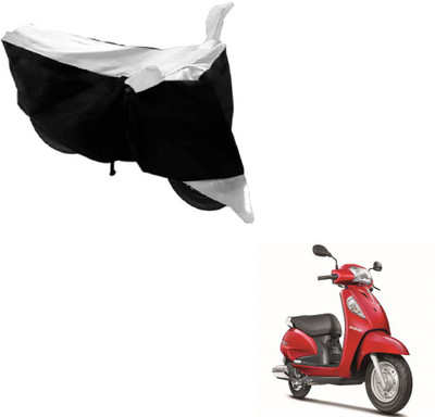 MOCKHE Two Wheeler Cover for Suzuki(Access SE, Black, White)