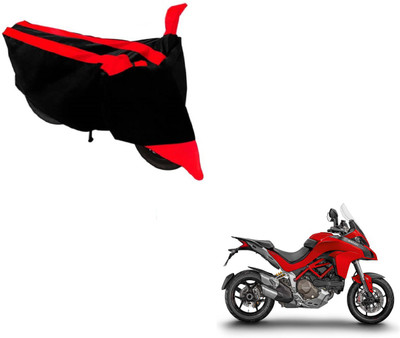 MOCKHE Two Wheeler Cover for Ducati(Multistrada, Black, Red)