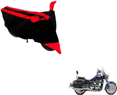 NIKS Two Wheeler Cover for Triumph(Black, Red)