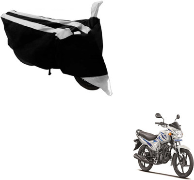 Amanzo Two Wheeler Cover for Suzuki(Hayate, Black, Silver)