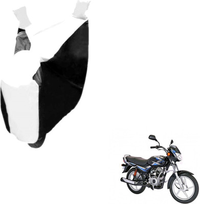 Auto Hub Two Wheeler Cover for Bajaj(CT100, Black, White)