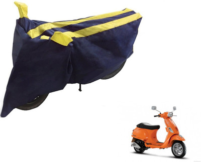 Auto Hub Two Wheeler Cover for Universal For Bike(Vespa SXL, Black, Yellow)