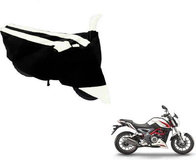 MOCKHE Two Wheeler Cover for DSK Benelli(TNT 25, Black, White)