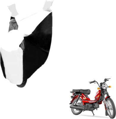 NIKS Two Wheeler Cover for TVS(Heavy Duty Super XL, Black, White)