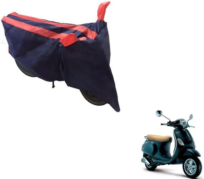 Auto Hub Two Wheeler Cover for Universal For Bike(Piaggio Vespa, Black, Orange)