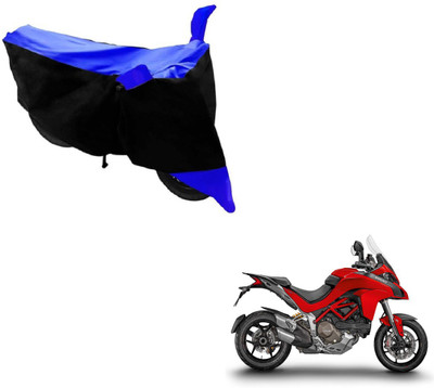 MOCKHE Two Wheeler Cover for Ducati(Multistrada, Black, Blue)