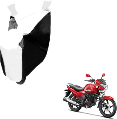 MOCKHE Two Wheeler Cover for Hero(Achiever, Black, White)