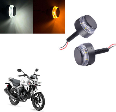 Vagary White Orange Blinking Handle Bar Indicator Light 162 Indicator Light Motorbike LED for Honda (12 V, 15 W)(CB Trigger, Pack of 2)