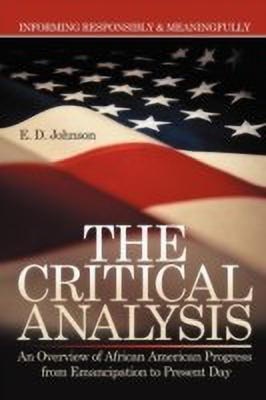 The Critical Analysis(English, Paperback, Johnson E D)
