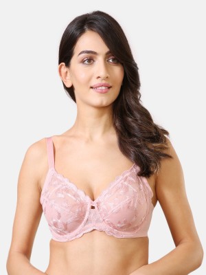 VAN HEUSEN Plush Back No Slip Strap And Wired Women Balconette Non Padded Bra(Pink)