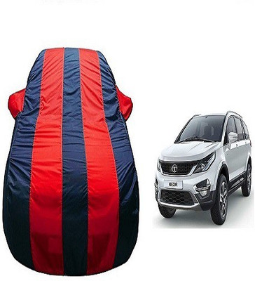 Frap Car Cover For Tata Hexa (With Mirror Pockets)(Red, Blue)