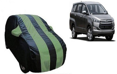 Frap Car Cover For Toyota Innova Crysta (With Mirror Pockets)(Green, Blue)