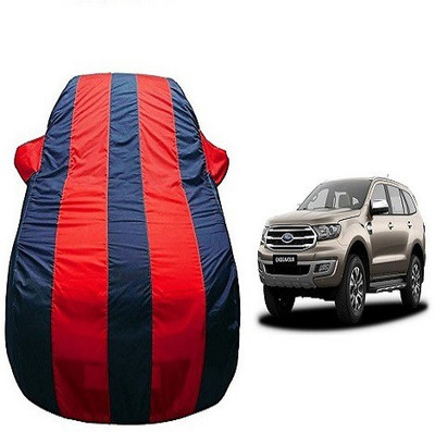 Frap Car Cover For Ford Endeavour (With Mirror Pockets)(Red, Blue)